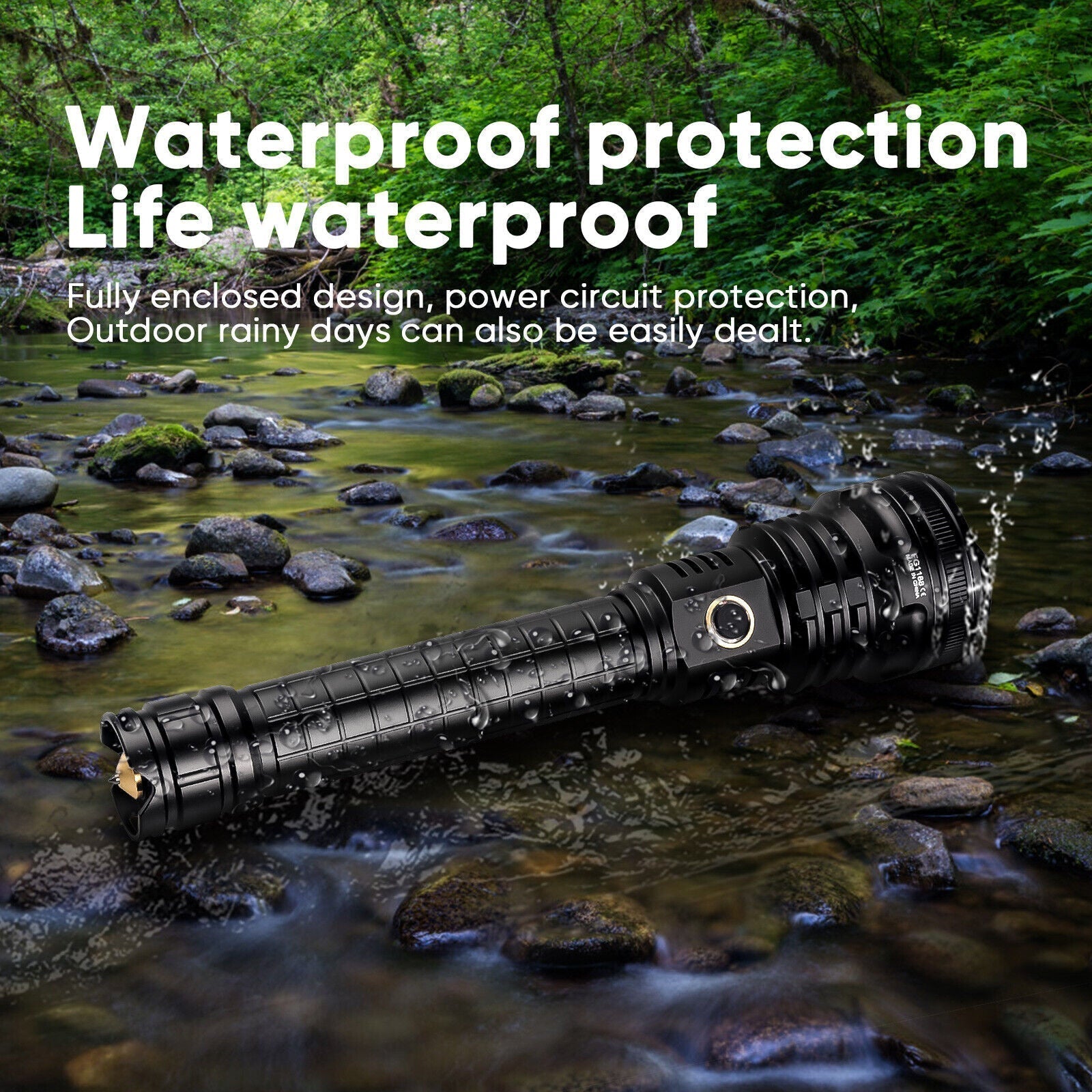 LED Flashlight USB Rechargeable High Lumen Handheld Torch