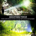 LED Flashlight USB Rechargeable High Lumen Handheld Torch