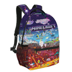 Video Game Backpack Rucksack Square Minecraft Style