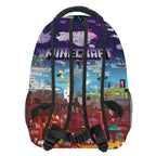 Video Game Backpack Rucksack Square Minecraft Style