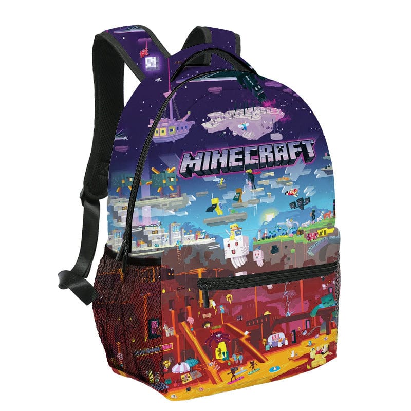 Video Game Backpack Rucksack Square Laptop Bag