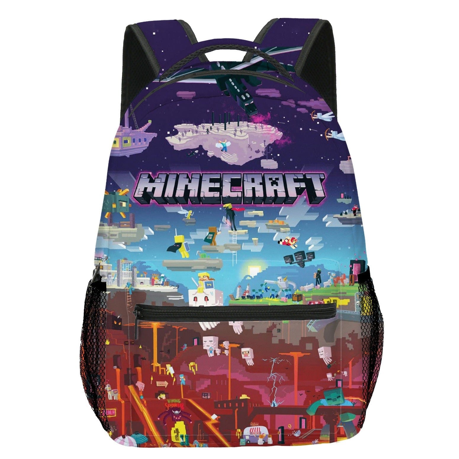 Video Game Backpack Rucksack Square Laptop Bag