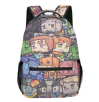 Video Game Backpack Rucksack Square Laptop Bag