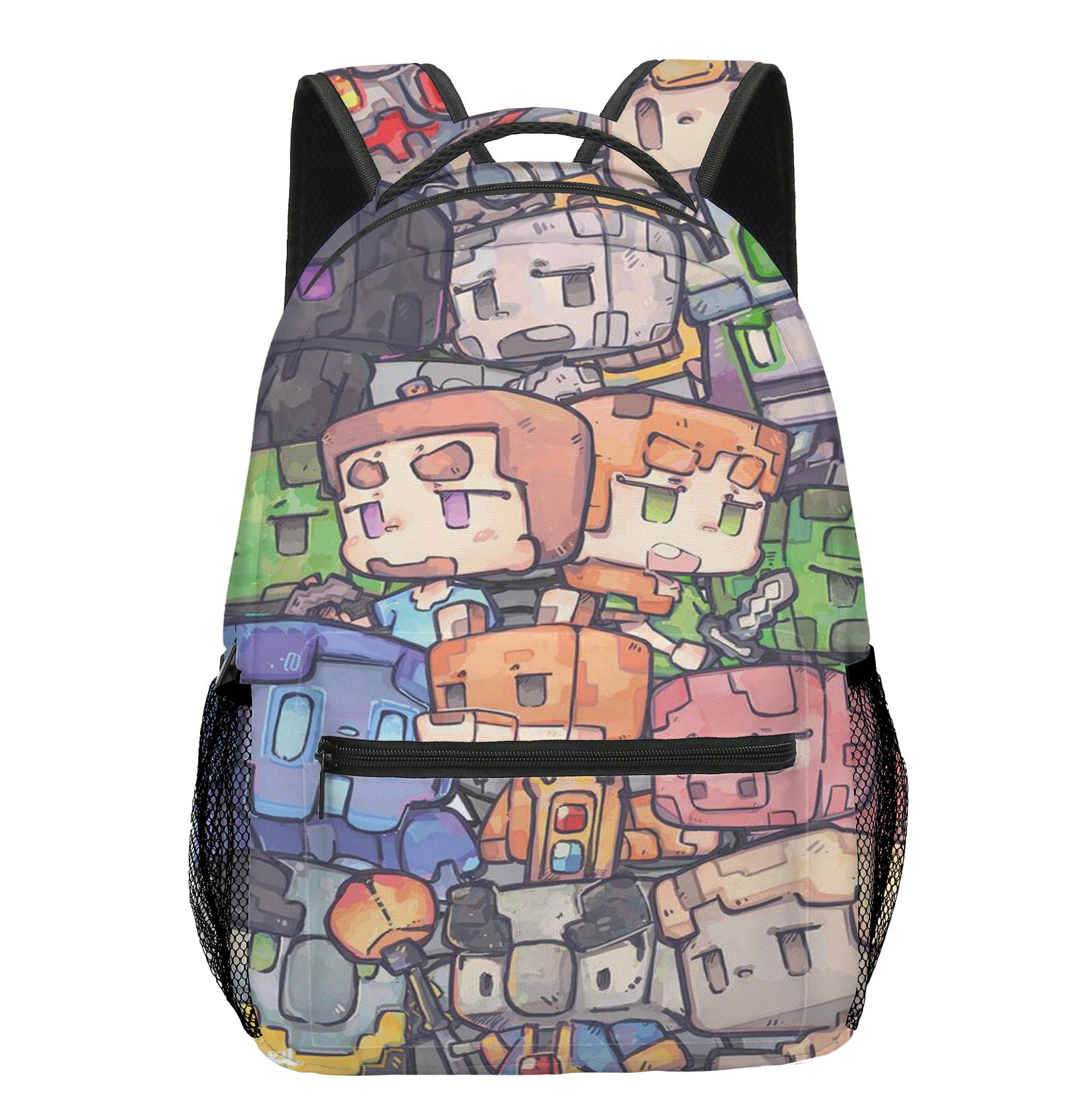 Video Game Backpack Rucksack Square Laptop Bag