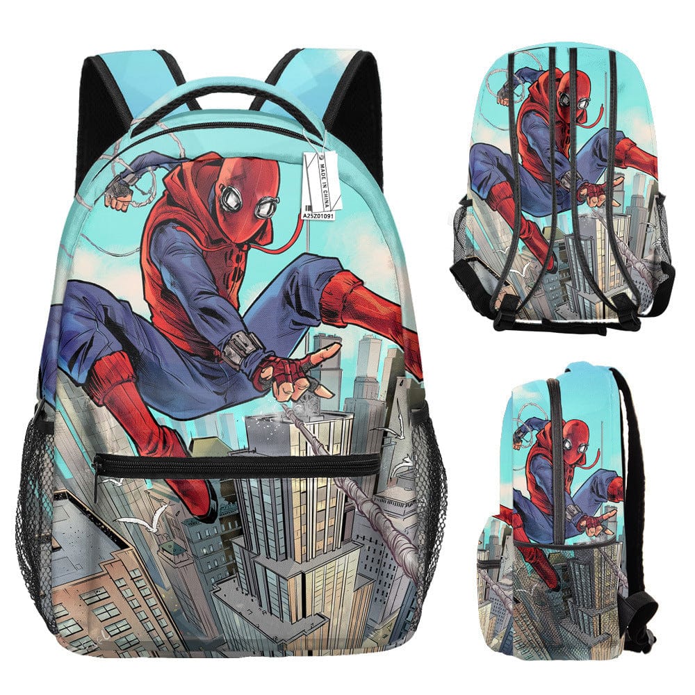 Children's Spiderman Backpack School Bag Superhero Shaped Backpack