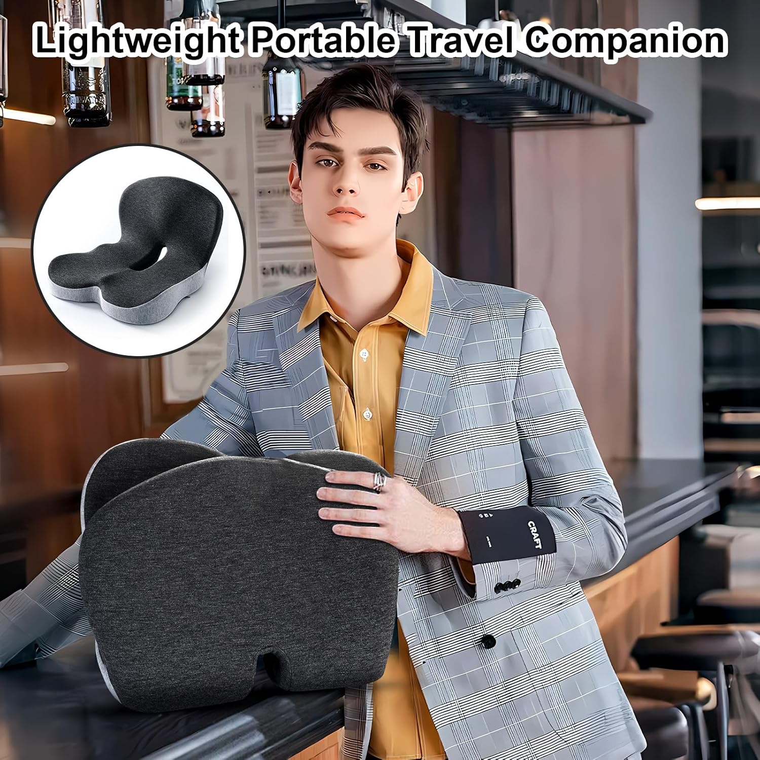 Lumbar Support Seat Cushion for Mobility Scooter Seat