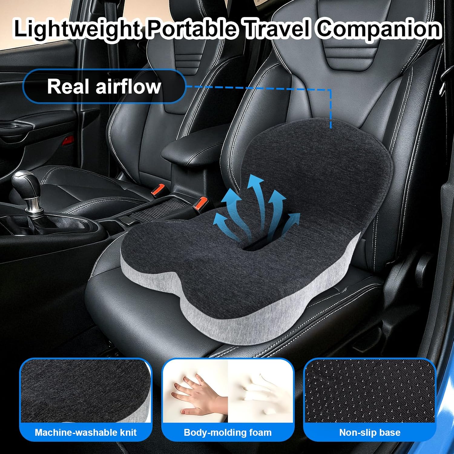 Lumbar Support Seat Cushion for Mobility Scooter Seat