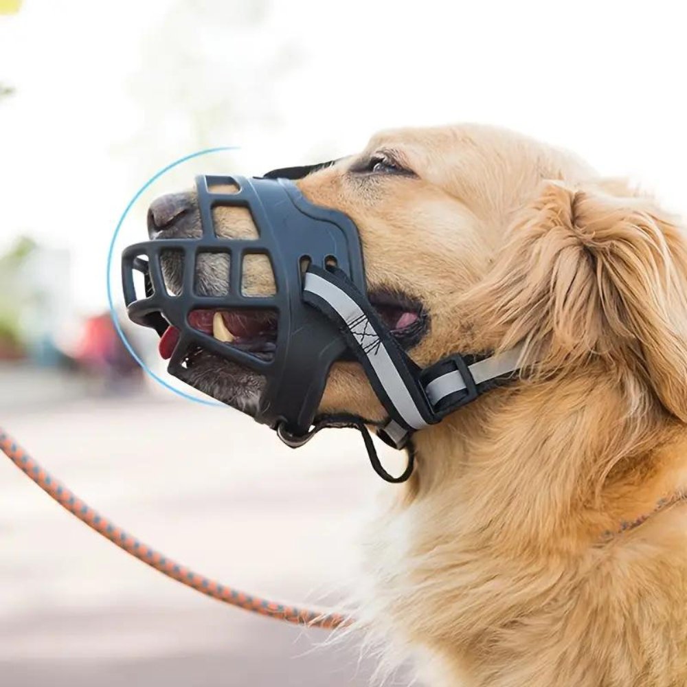 Adjustable Dog Muzzle Safety Canine Muzzle Secure Fit