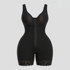 Women Full Body Shaper Tummy Control Butt Lifter Zipper Crotch Shapewear