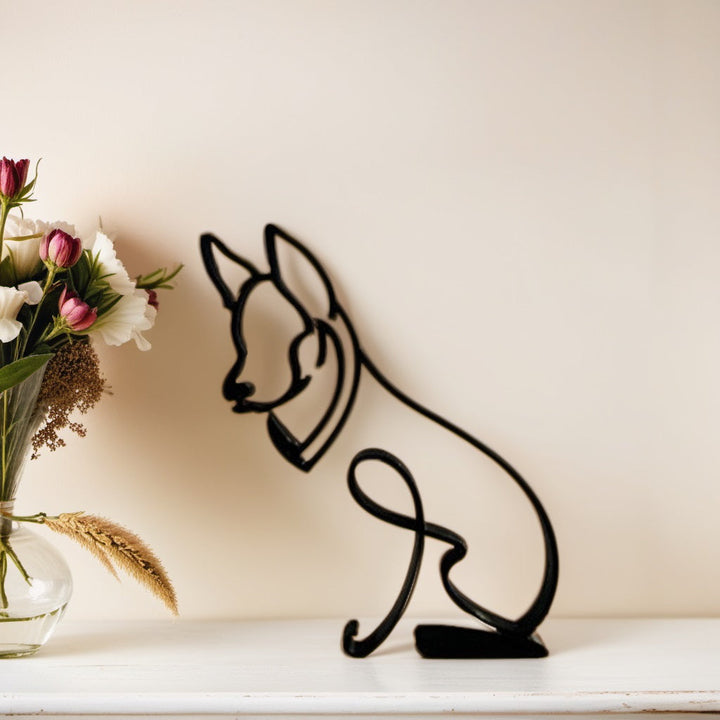 Abstract Dog Sculpture Figurine