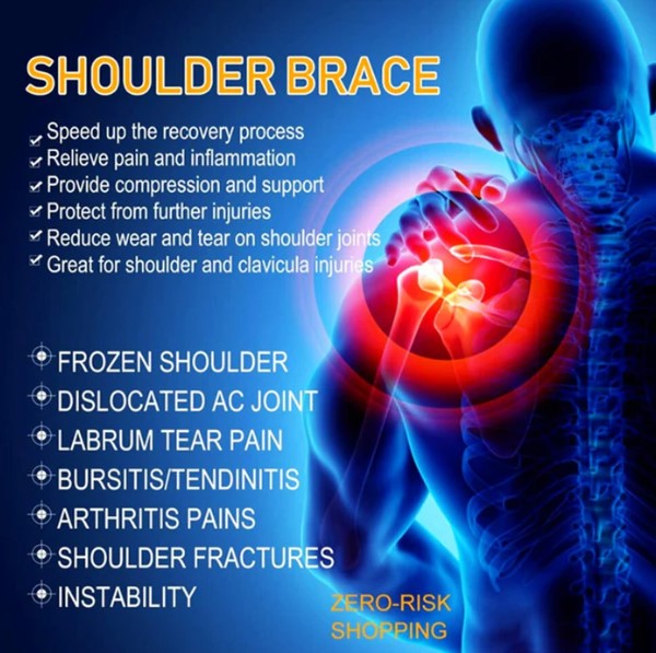 Shoulder Compression Sleeve Brace Support Wrap