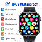 Square Smart Watch Fitness Tracker Heart Rate Blood Pressure Activity Watch