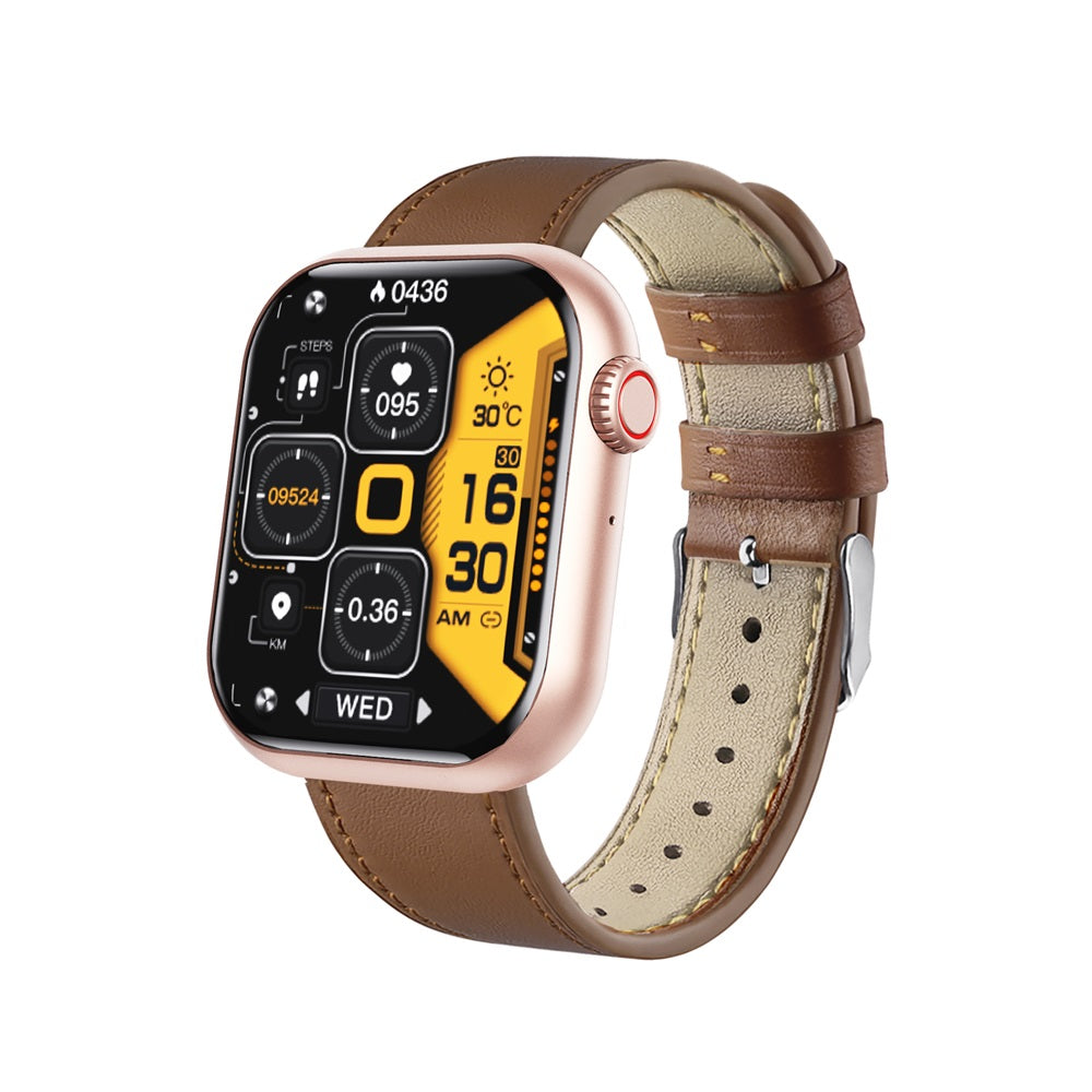 Heart Rate & Blood Pressure Monitor Square Smartwatch Fitness Tracker Watch