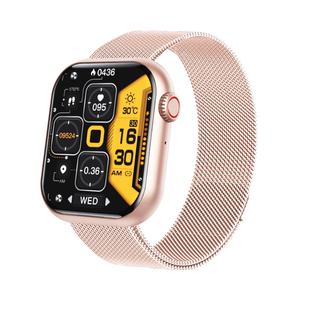 Square Smart Watch Fitness Tracker Heart Rate Blood Pressure Activity Watch