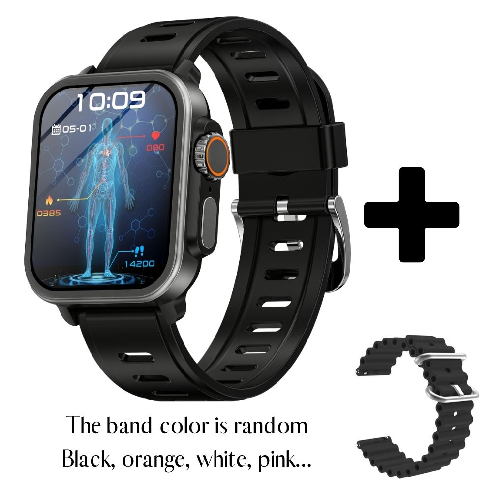 Square Smart Watch Fitness Tracker Heart Rate Blood Pressure Activity Watch
