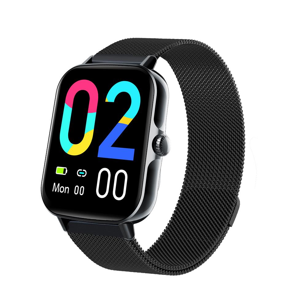 Heart Rate & Blood Pressure Monitor Square Smartwatch Fitness Tracker Watch