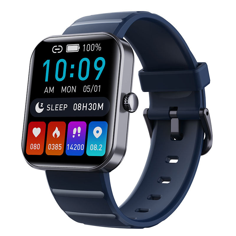 Heart Rate & Blood Pressure Monitor Square Smartwatch Fitness Tracker Watch