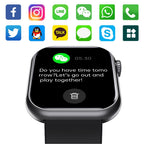 Square Fitness Smart Watch Heart Rate & Blood Pressure Sleep Tracker