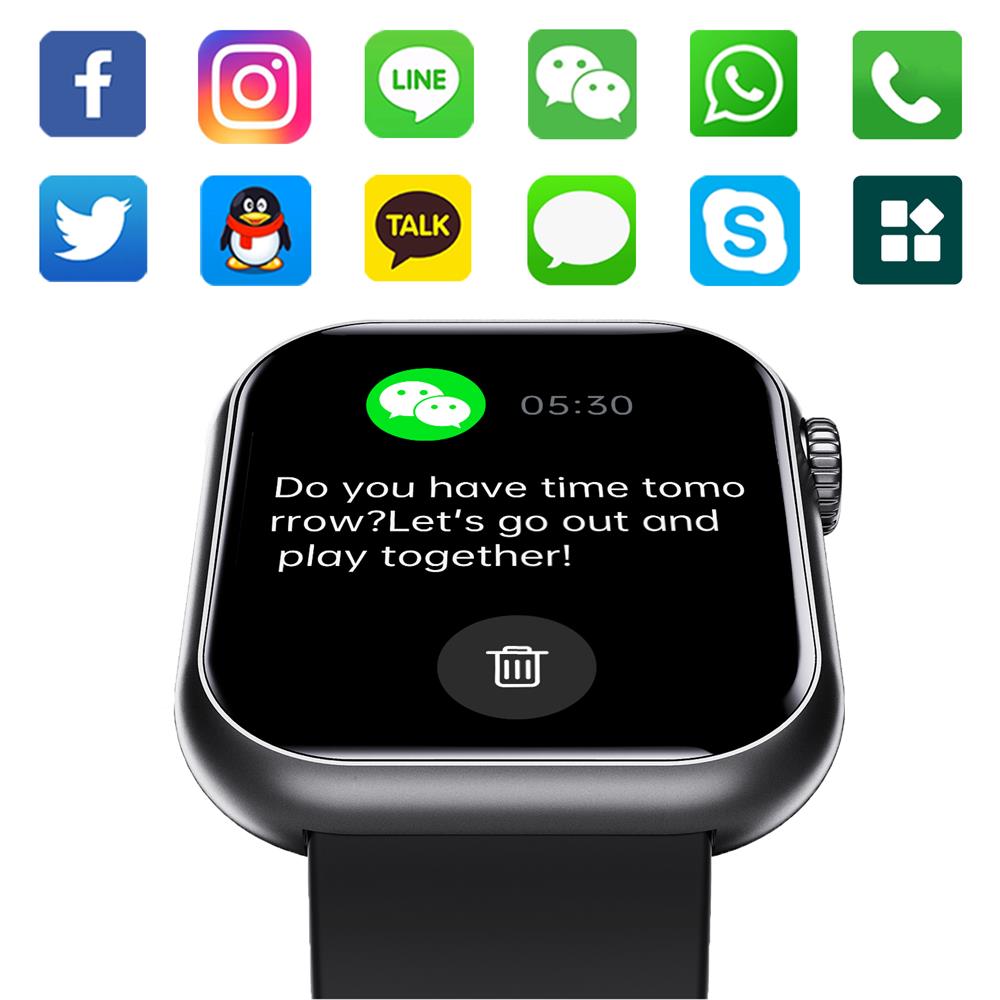 Square Fitness Smart Watch Heart Rate & Blood Pressure Sleep Tracker