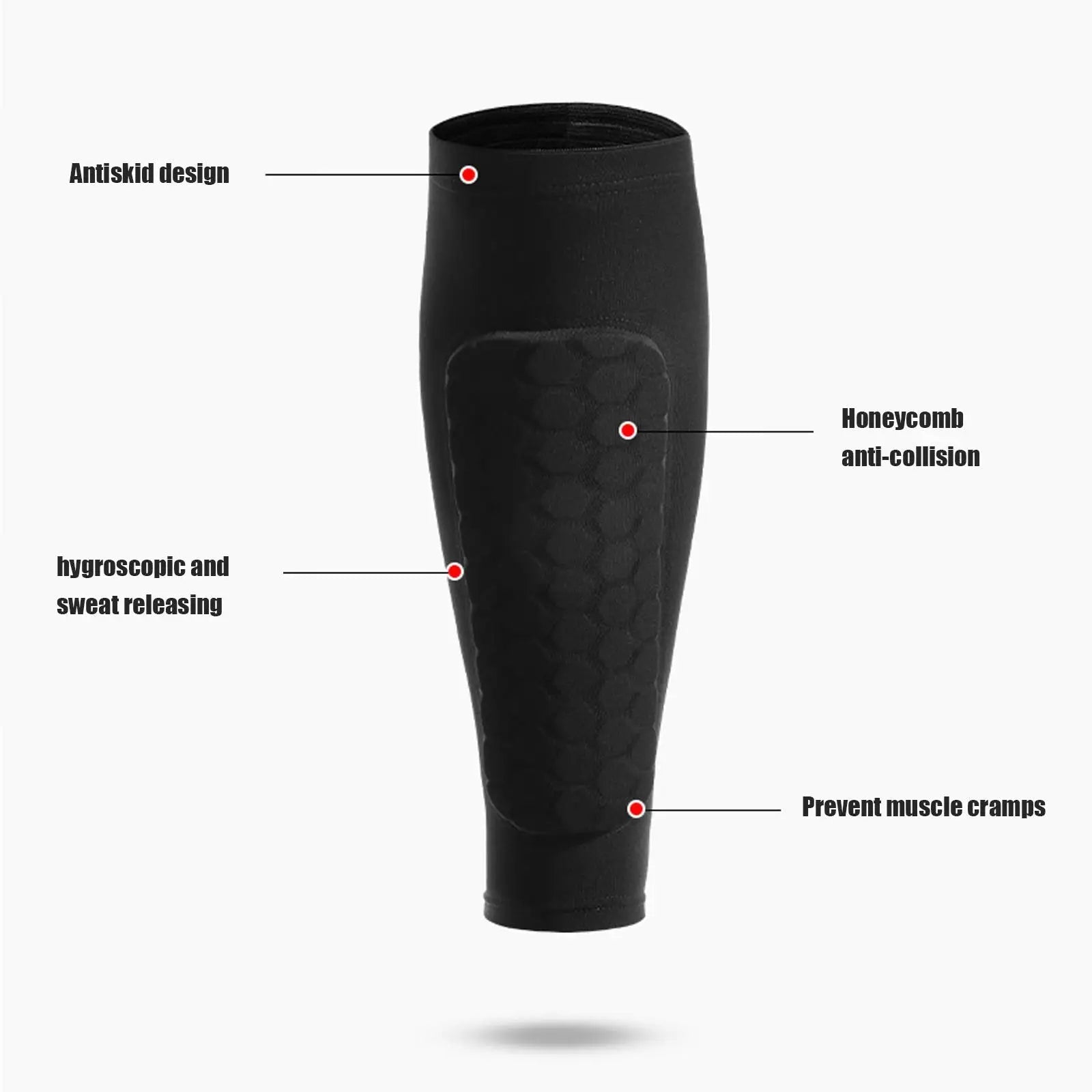 Soccer Shin Guards Pair Protective Leg Pads