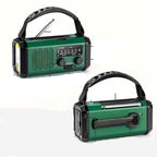 Solar Emergency Radio Power Bank with LED Flashlight