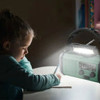 Solar Emergency Radio Power Bank with LED Flashlight
