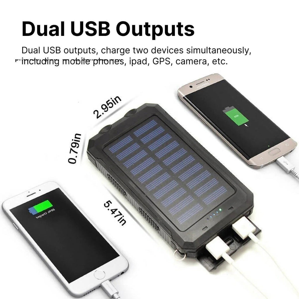 Solar Waterproof Portable Solar Power Bank Charger