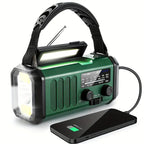 Solar Powered Emergency Radio Flashlight Portable Survival Gear