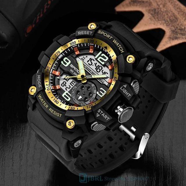 Analog Circular Military Style Sport Wristwatch