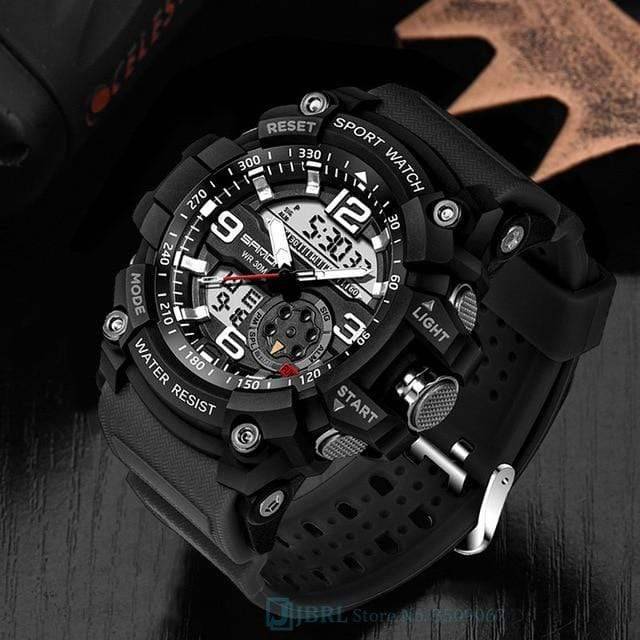 Analog Circular Military Style Sport Wristwatch