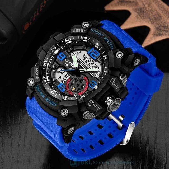 Analog Circular Military Style Sport Wristwatch