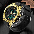 Analog Circular Military Style Sport Wristwatch