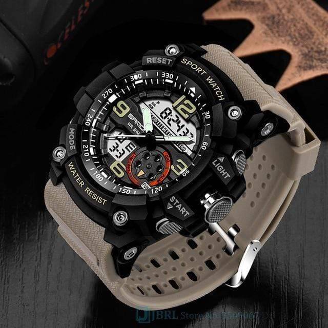 Analog Circular Military Style Sport Wristwatch