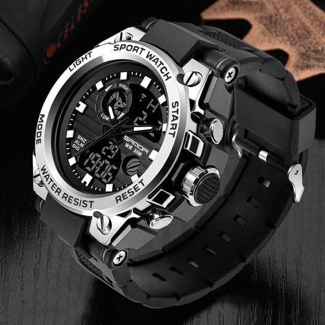 Analog Circular Military Style Sport Wristwatch