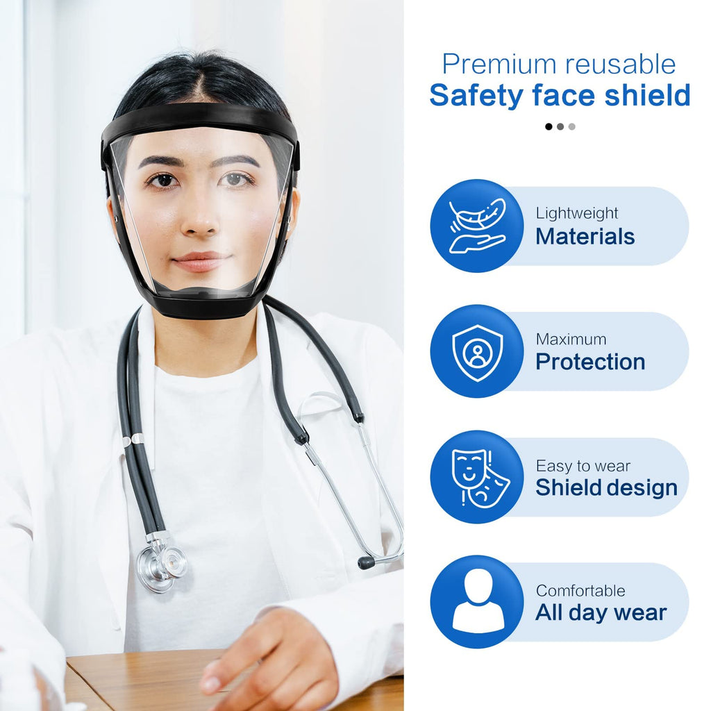 Face Shield Clear Visor Anti Fog Protective Safety Shield