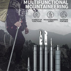 Survival Hiking Pole Walking Stick Adjustable Outdoor Trekking Staff