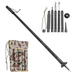 Survival Hiking Pole Walking Stick Adjustable Outdoor Trekking Staff