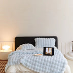 Wool Plush Blanket Throw Rectangular Soft Warm Bedding