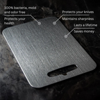 Titanium Square Cutting Board Kitchen Prep Surface