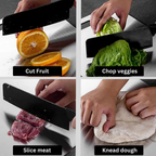 Square Titanium Cutting Board Kitchen Prep Surface