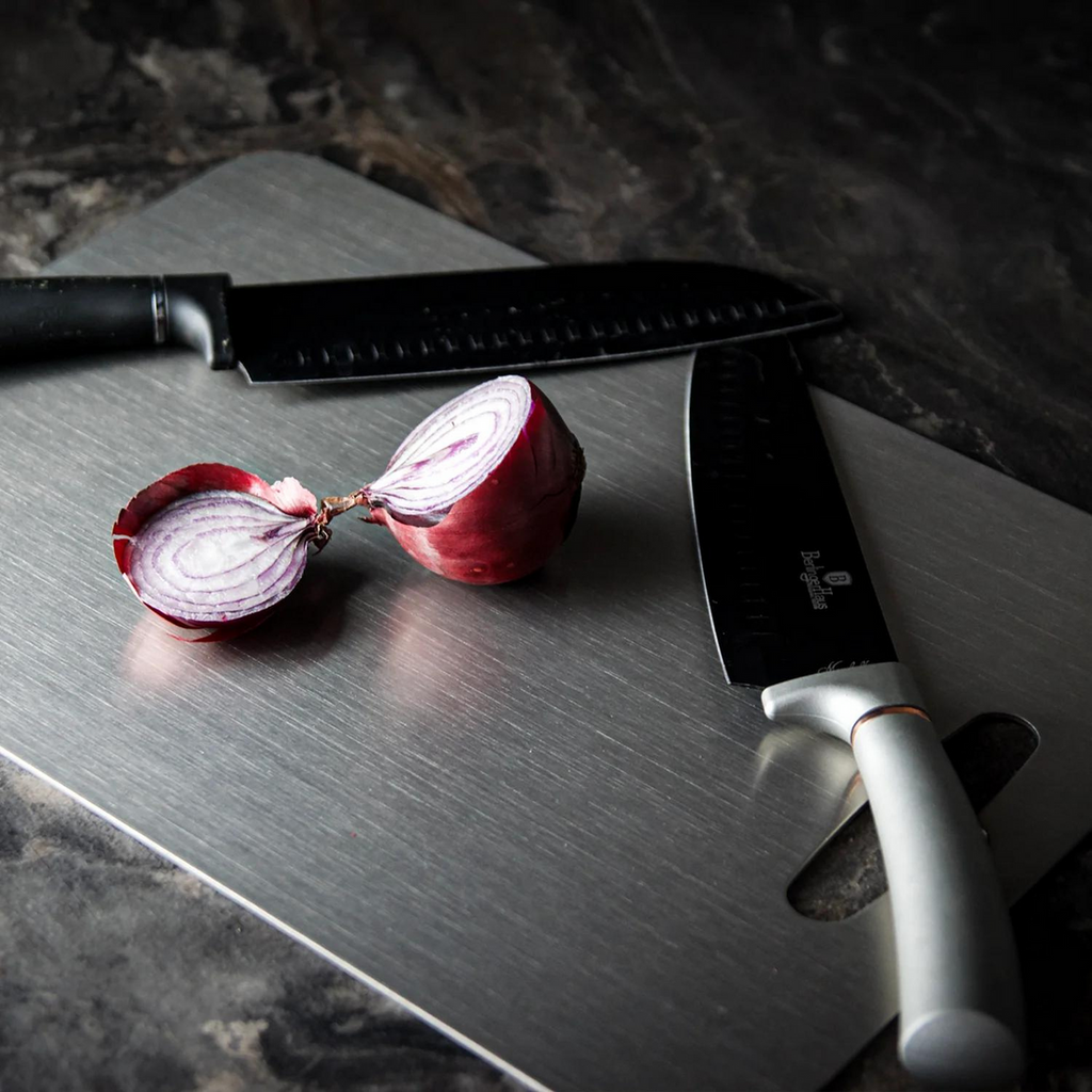 Square Titanium Cutting Board Kitchen Prep Surface