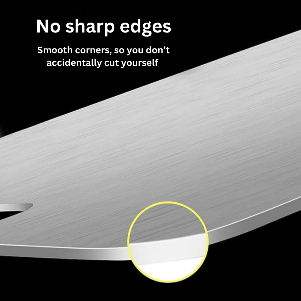 Titanium Square Cutting Board Kitchen Prep Surface