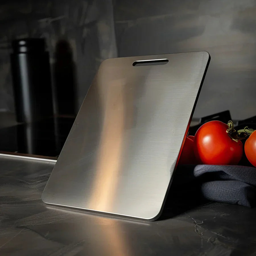Titanium Square Cutting Board Kitchen Prep Surface