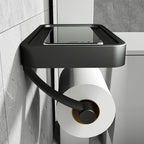 Toilet Paper Holder with Shelf Wall Mounted Bathroom Accessory