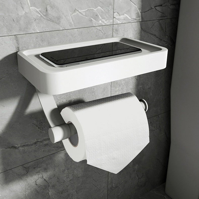 Toilet Paper Holder with Shelf Wall Mounted Bathroom Accessory