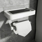 Toilet Paper Holder with Shelf Wall Mounted Bathroom Accessory