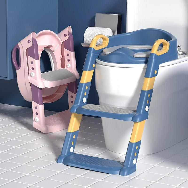Toilet Training Seat with Ladder Step Stool Toilet Trainer Potty Chair