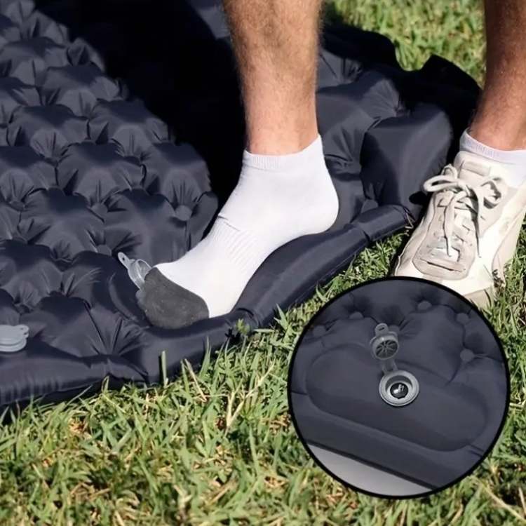 Double Air Mattress Inflatable Camping Sleeping Pad Rugged Lightweight