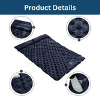 Double Air Mattress Inflatable Camping Sleeping Pad Rugged Lightweight