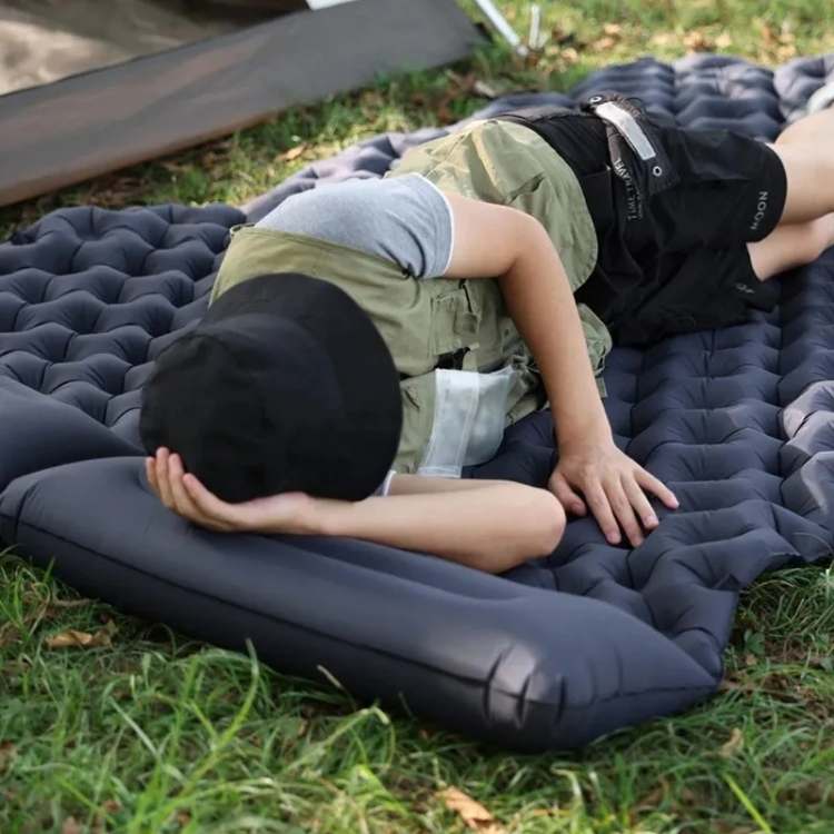 Double Air Mattress Inflatable Camping Sleeping Pad Rugged Lightweight